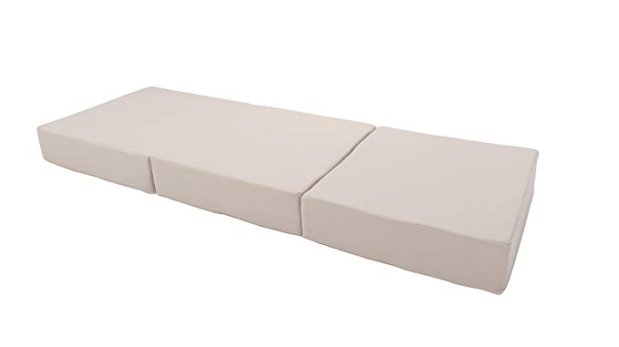 Innovex FM427FPB Fold N Go Tri-Fold Memory Foam 4 inch folding mattress with removable cover and carry bag (75x27x4)