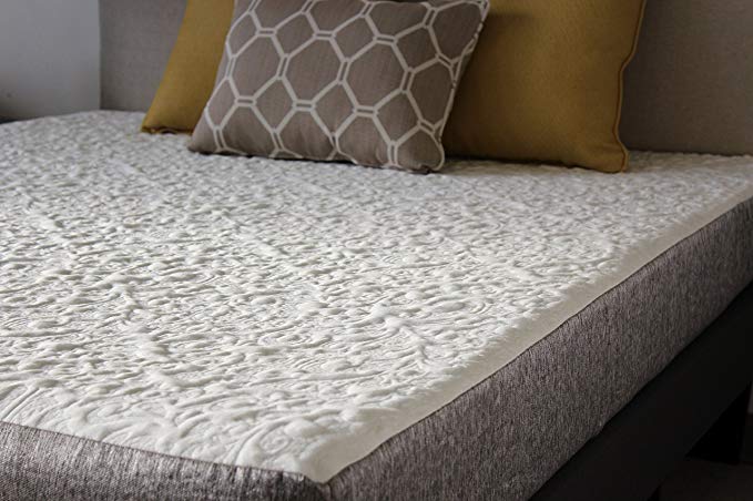 Handcrafted in USA! 8 Inch Twin XL Cool Sleep Gel Memory Foam Mattress with Premium Textured 8-Way Stretch Cover (Twin XL)