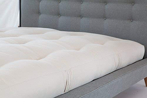 White Lotus Home 100% Organic Cotton and Wool Dreamton Mattress, Twin/6