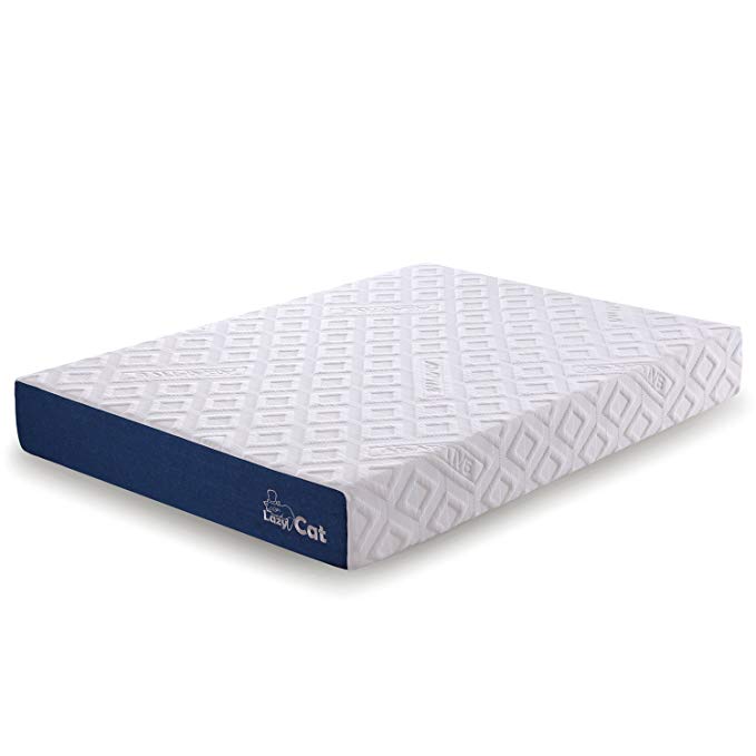 Cal King Mattress, Adapt2U Memory Foam Hybrid Mattress, 10 inch, LazyCat