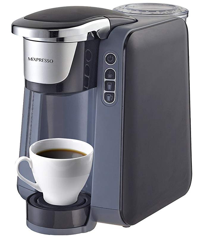 MiXPRESSO Single Serve K-Cup Coffee Maker Compatible With Most Single Coffee K Cups Including 1.0 & 2.0 K-Cup Pods, Removable 45oz Water Tank