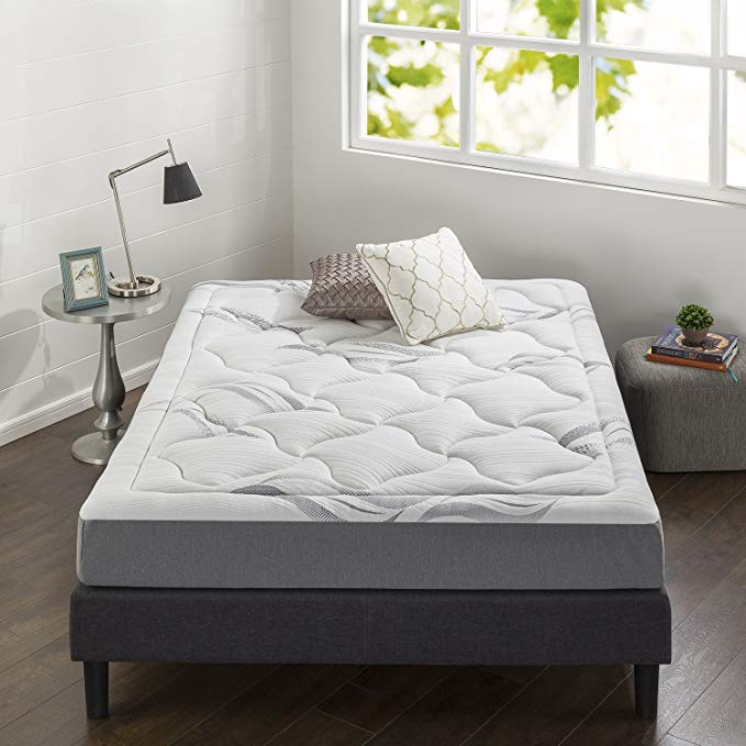 Sleep Revolution Cloud Memory Foam 8 Inch Mattress, Grey, Queen