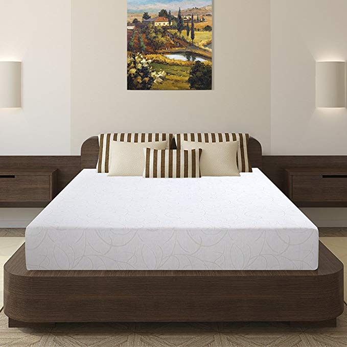 Olee Sleep 7 Inch I-Gel Deluxe Comfort Memory Foam Mattress Full, 07FM01F