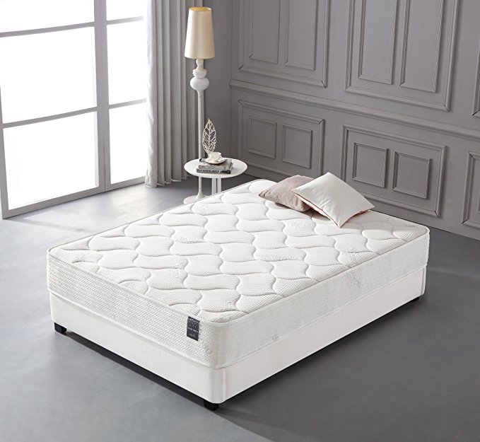 Oliver Smith - Organic Cotton - 10 Inch - Firm Mattress - Cool Memory Foam & Pocket Spring Mattress - Green Foam Certified - Queen