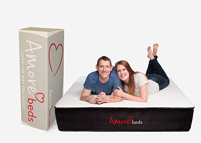 Amore Beds Best Luxury Hybrid Organic Cotton Soft Mattress (King)