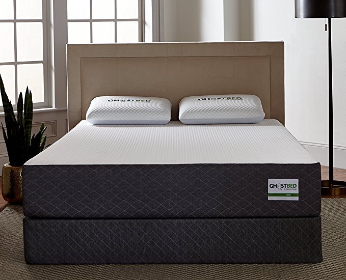 GhostBed Mattress-King 11 Inch-Cooling Gel Memory Foam-Mattress in a Box-Most Advanced Adaptive Gel Memory Foam–Coolest Mattress in America-Made in the USA–Industry Leading 20 Year Warranty